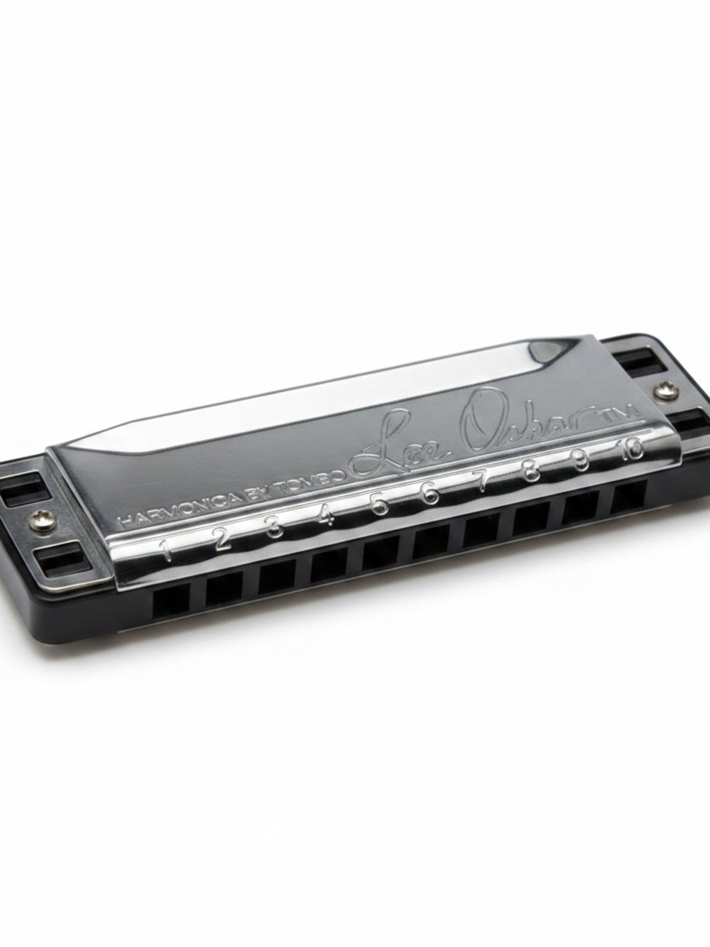 Lee Oskar Harmonica by Tombo made in Japan - Black/Silver key of A